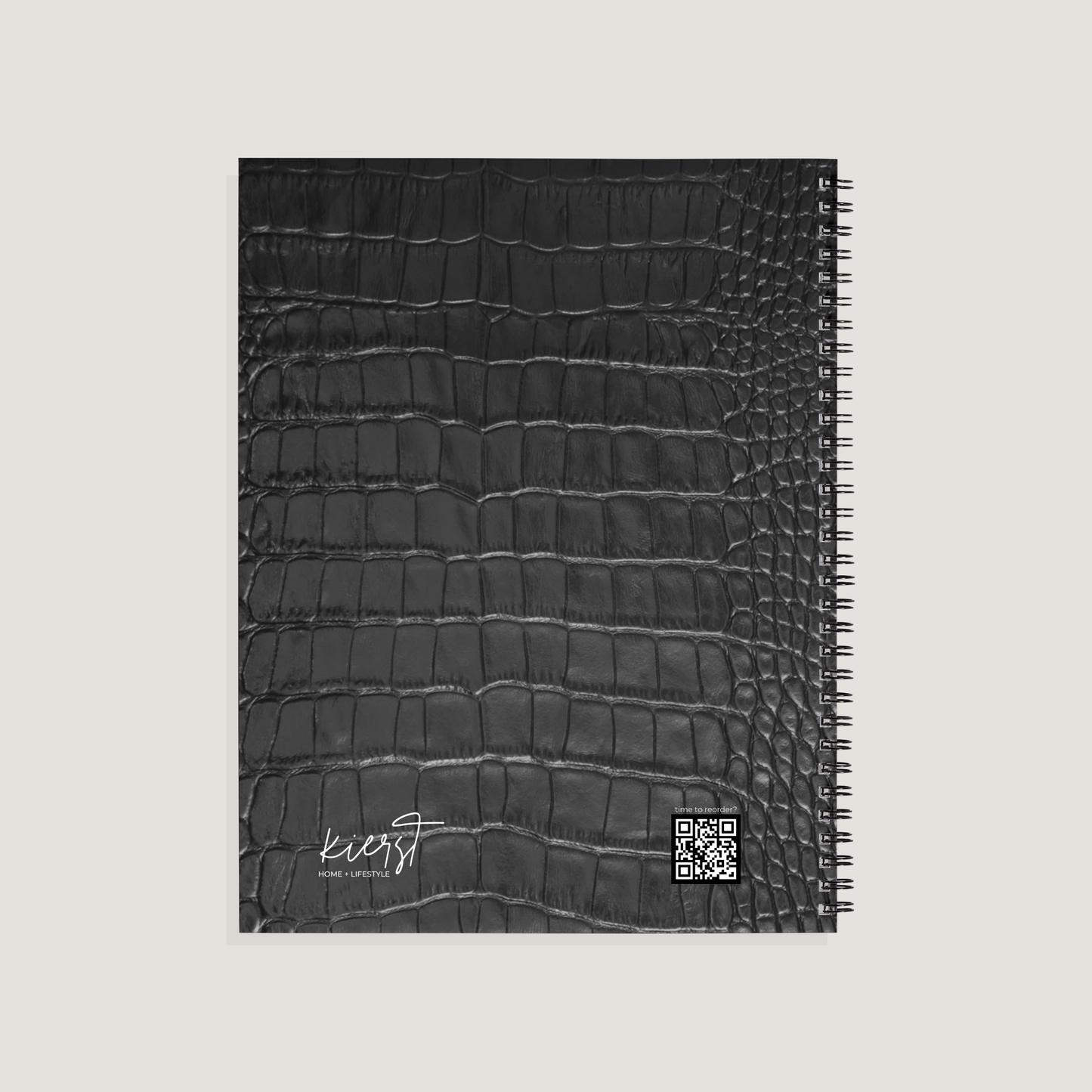 Academic Year Planner Signature Black Crocodile