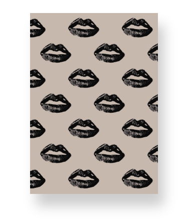 Black Lips on Oat Notebook