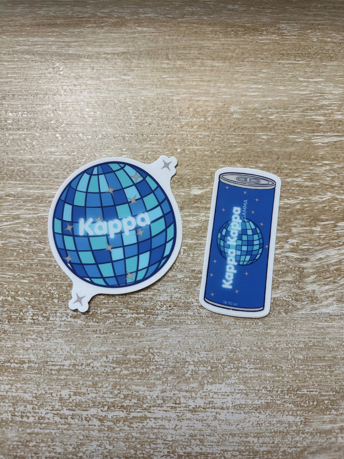 Kappa Kappa Gamma Disco Ball Sticker