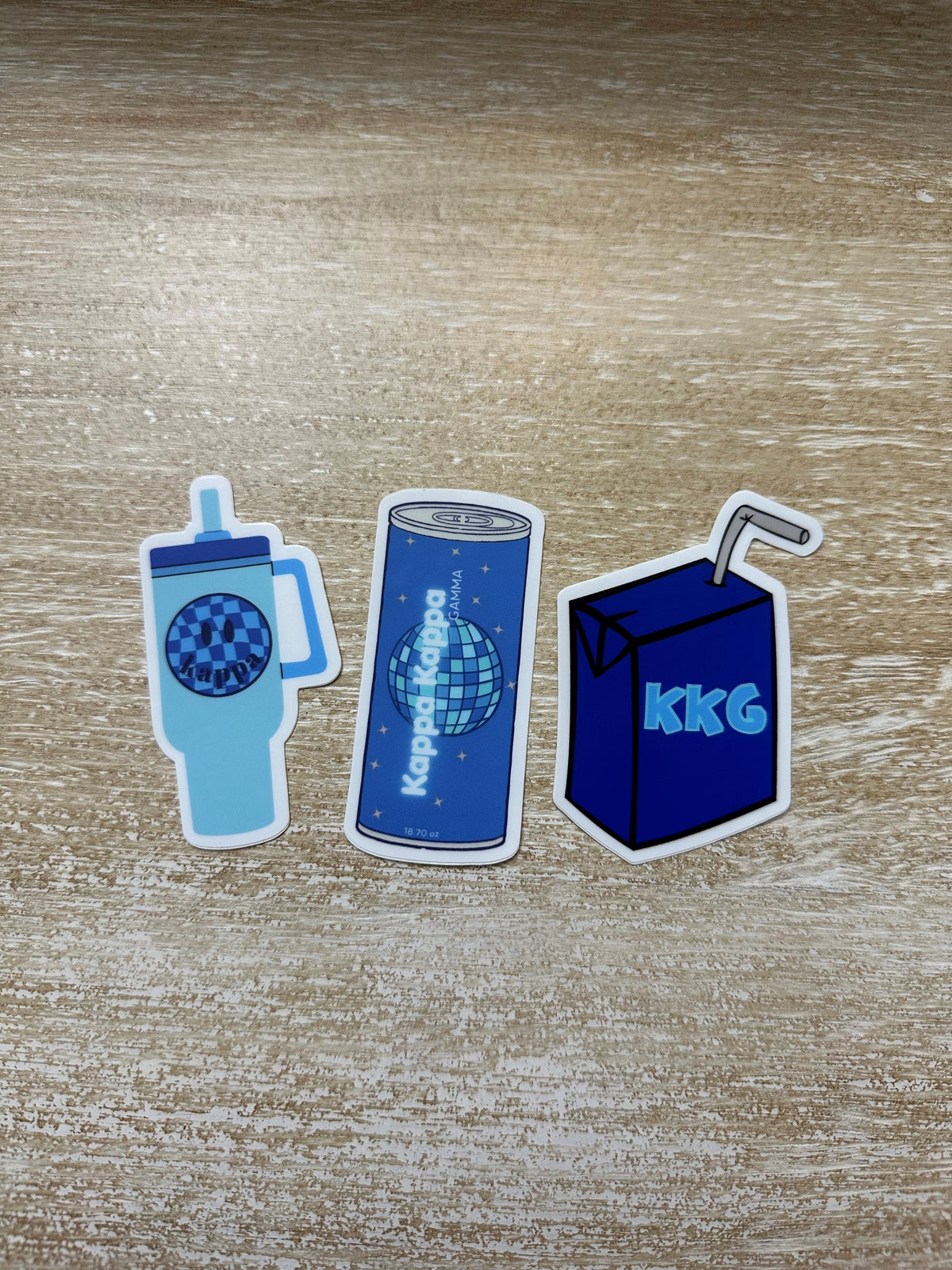 Kappa Kappa Gamma Juice Box Sticker