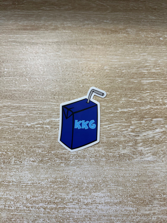 Kappa Kappa Gamma Juice Box Sticker