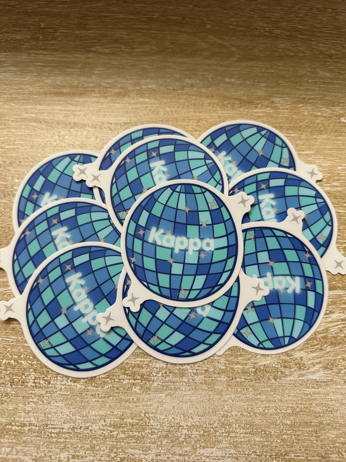 Kappa Kappa Gamma Disco Ball Sticker