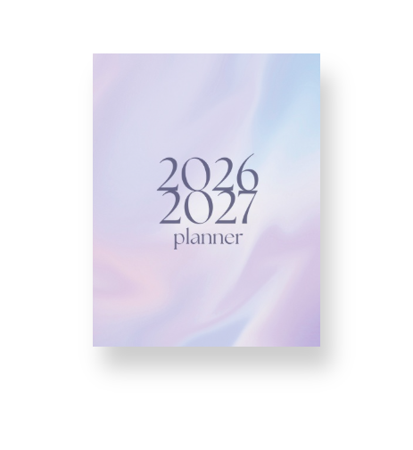 2026 - 2027 Lilac Marble Mid Year Lifestyle Planner