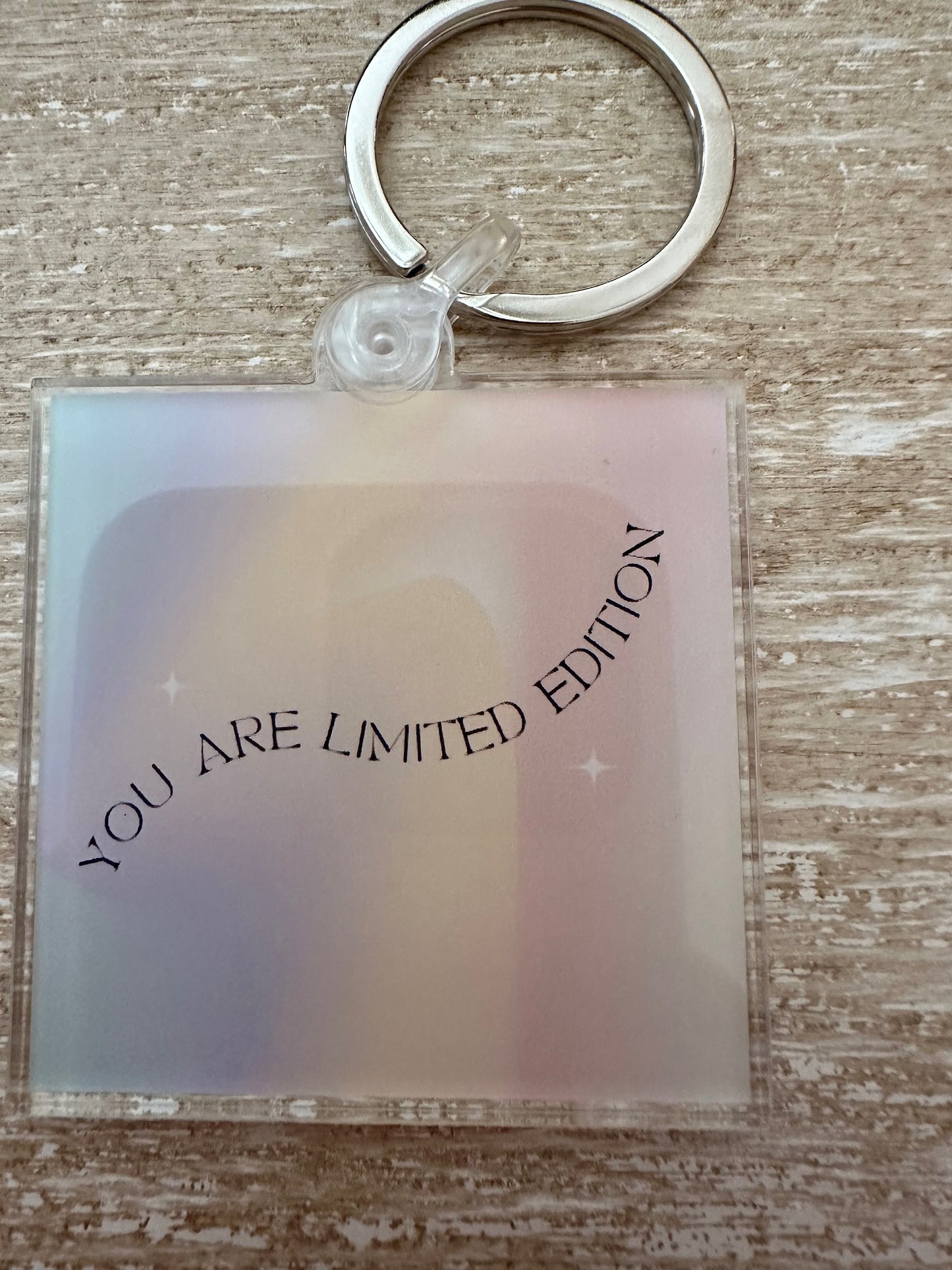 Limited Edition Acrylic Keychain | Pastel Swirled Reminder You Didn’t Know You Needed