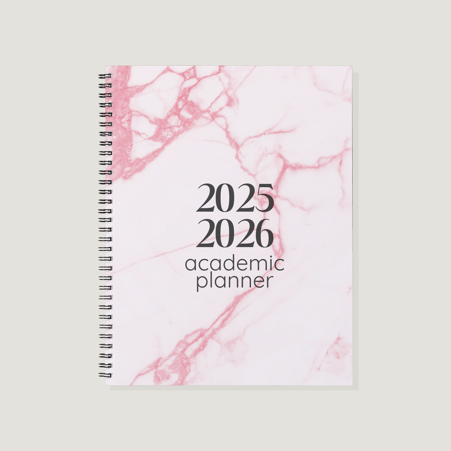 Academic Year Planner Pink Marble