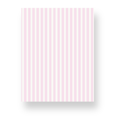 Signature Pink and Cream Striped Notebook | Classic Elegance in Every Line