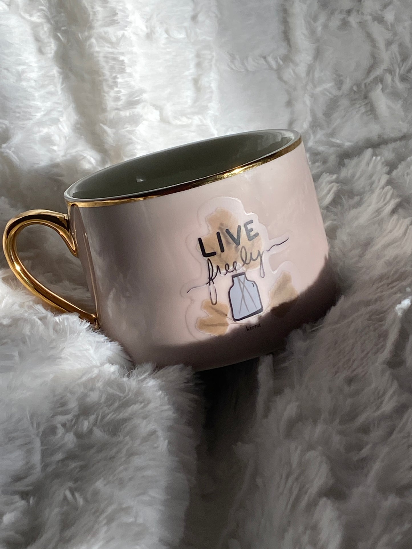 Live Freely Espresso Mug - createdbykierst