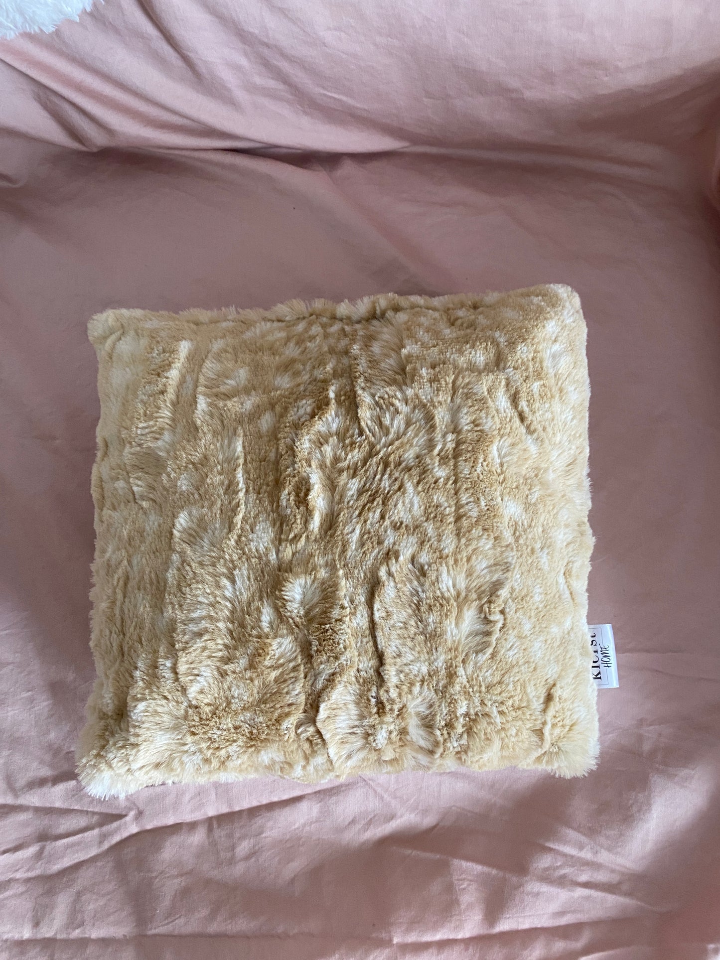 Fawn Faux Fur Pillow - createdbykierst