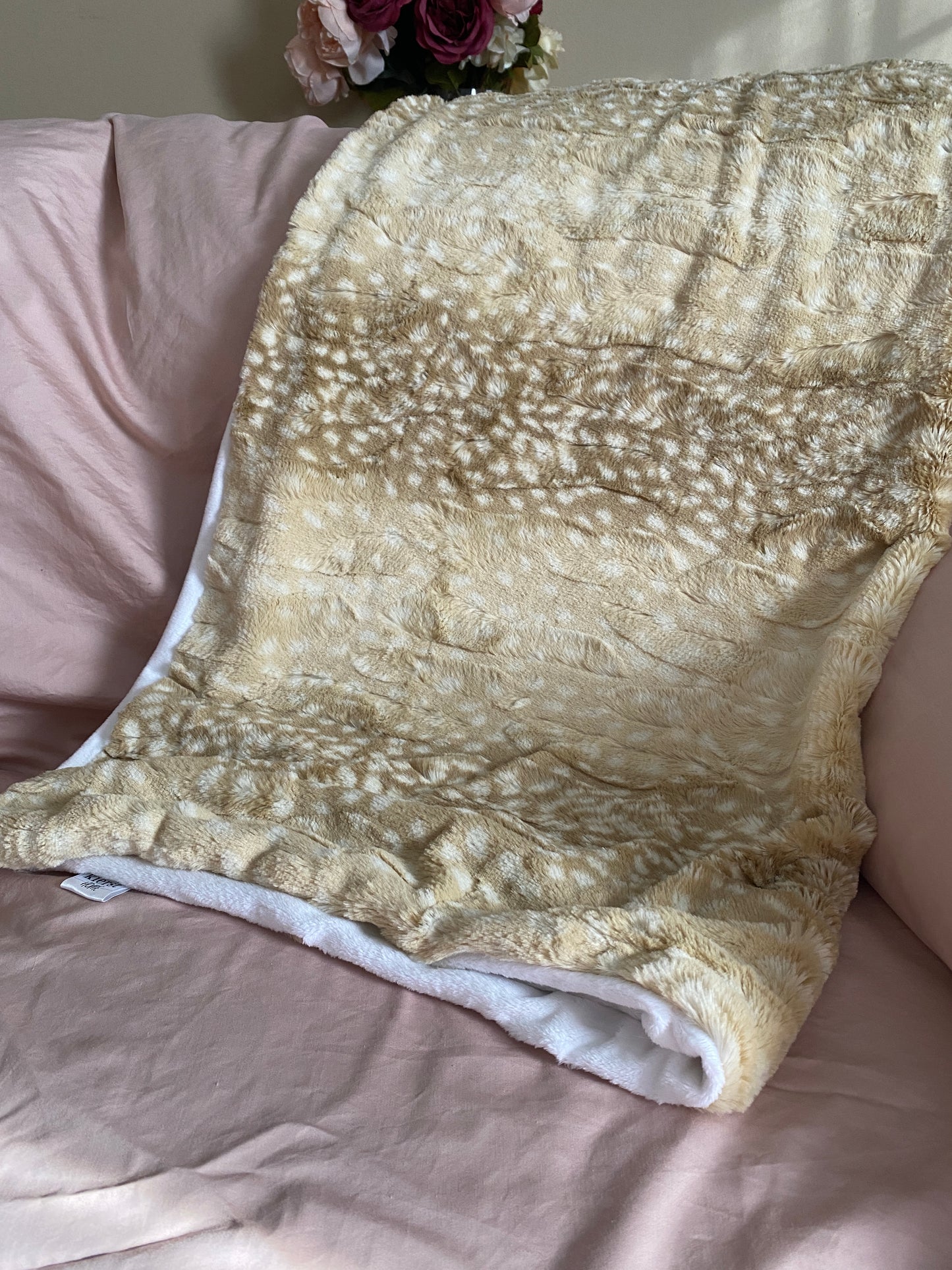 Fawn Faux Fur Throw Blanket - createdbykierst