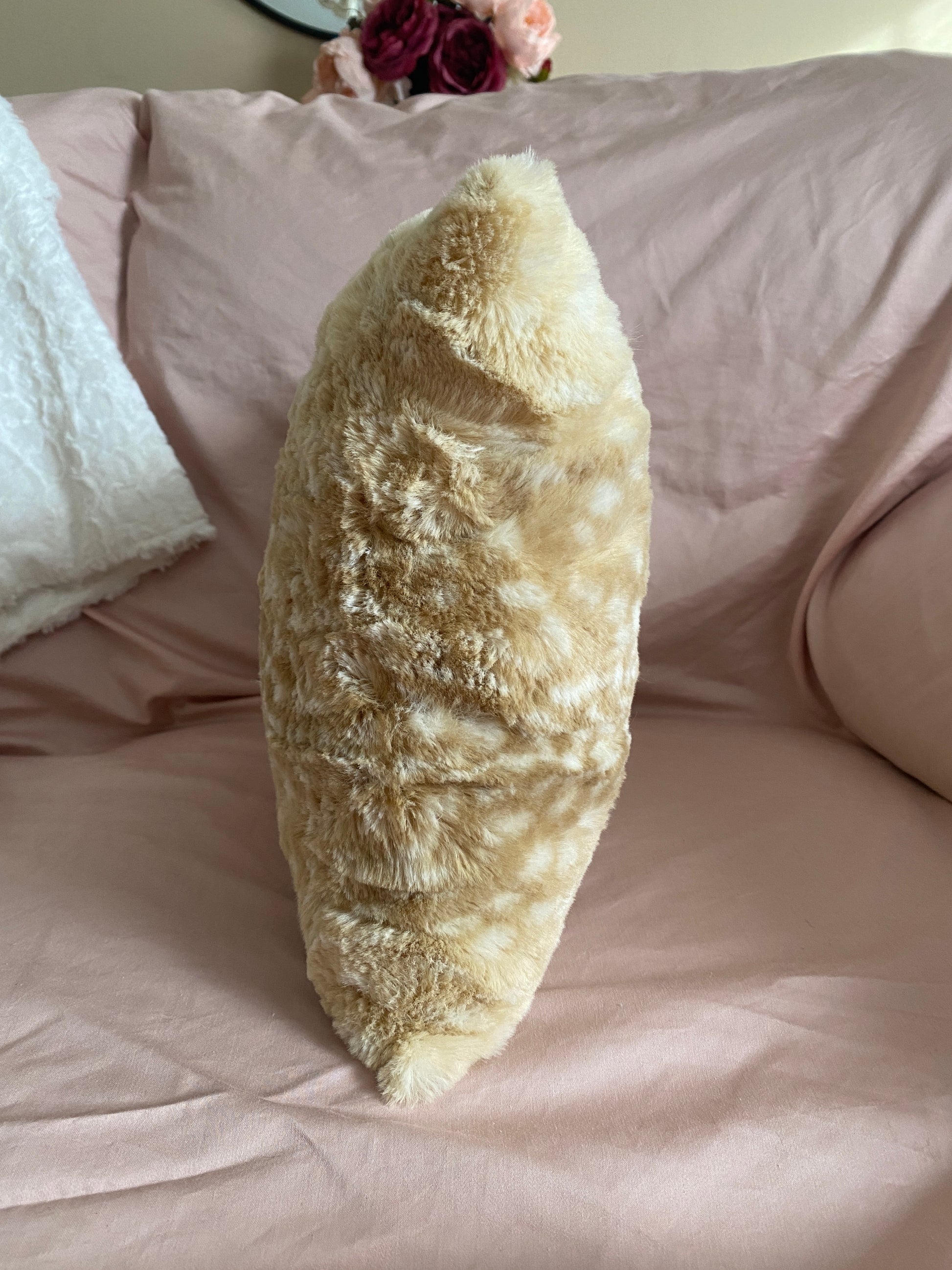 Fawn Faux Fur Pillow - createdbykierst