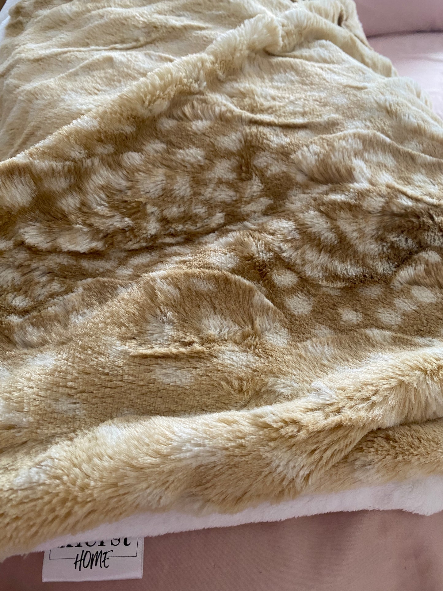 Fawn Faux Fur Throw Blanket - createdbykierst