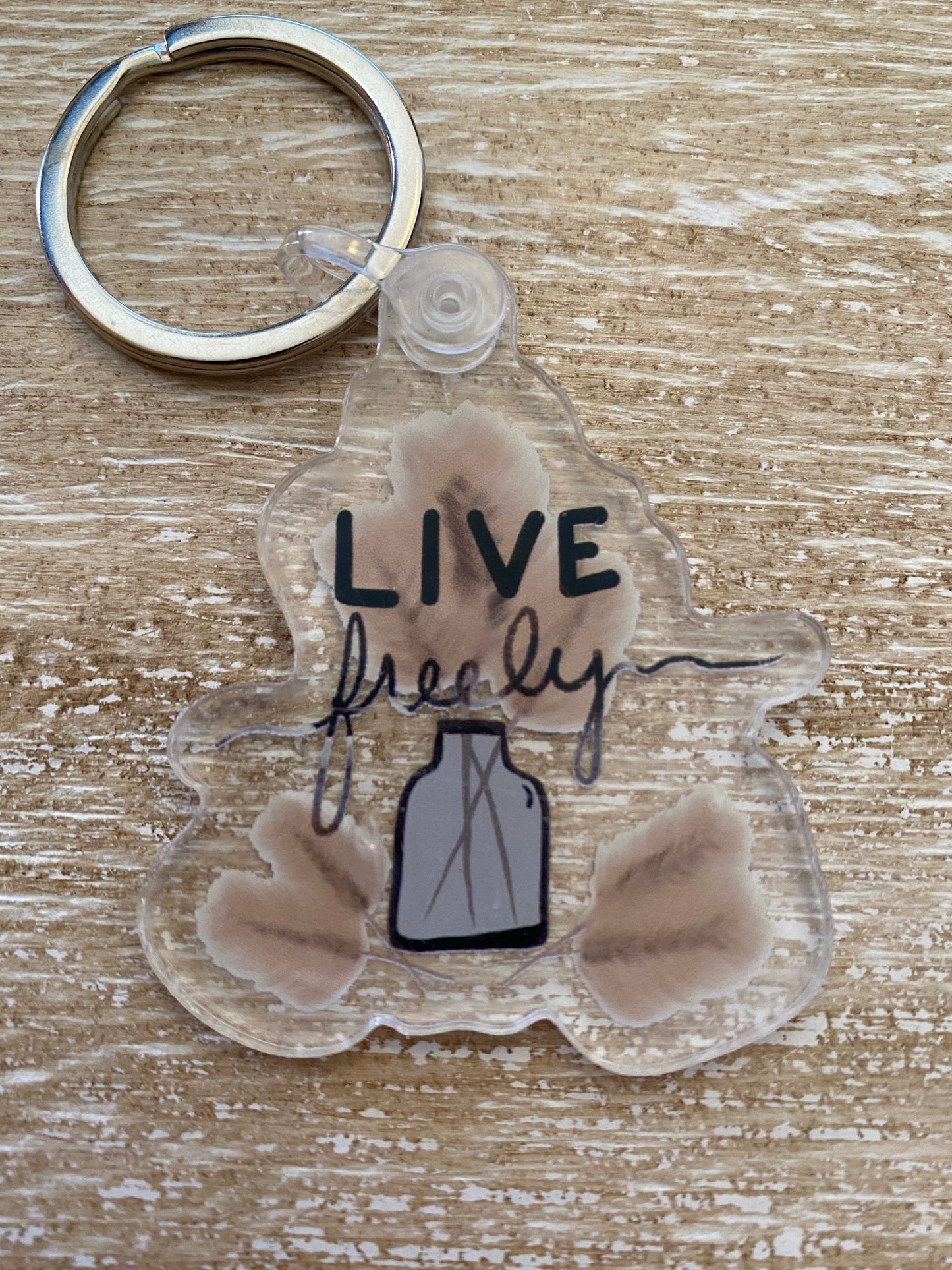 Live Freely Keychain - createdbykierst