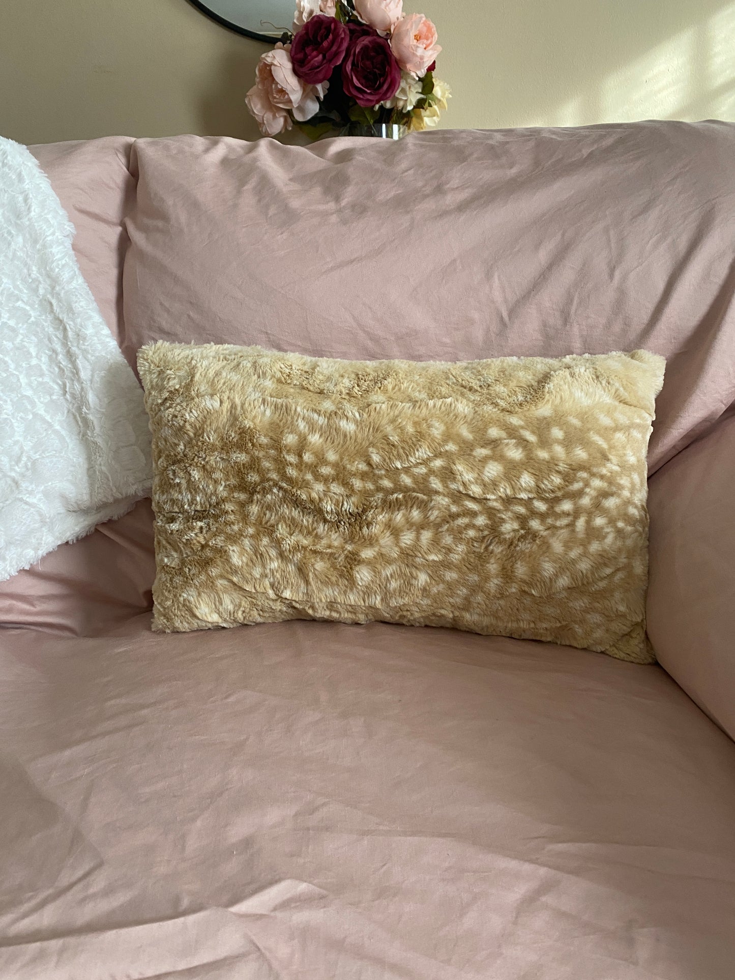 Fawn Faux Fur Pillow - createdbykierst