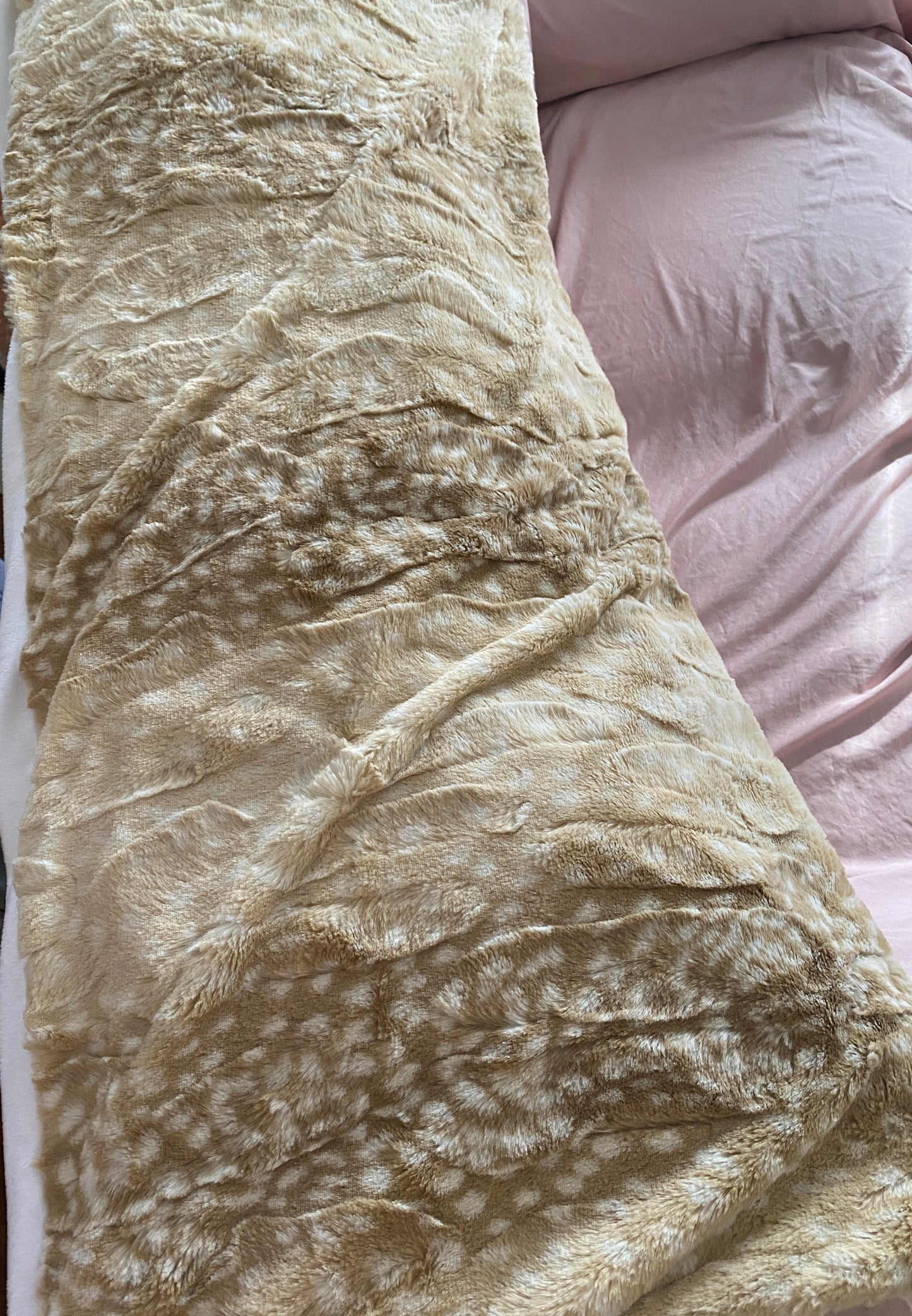 Fawn Faux Fur Throw Blanket - createdbykierst