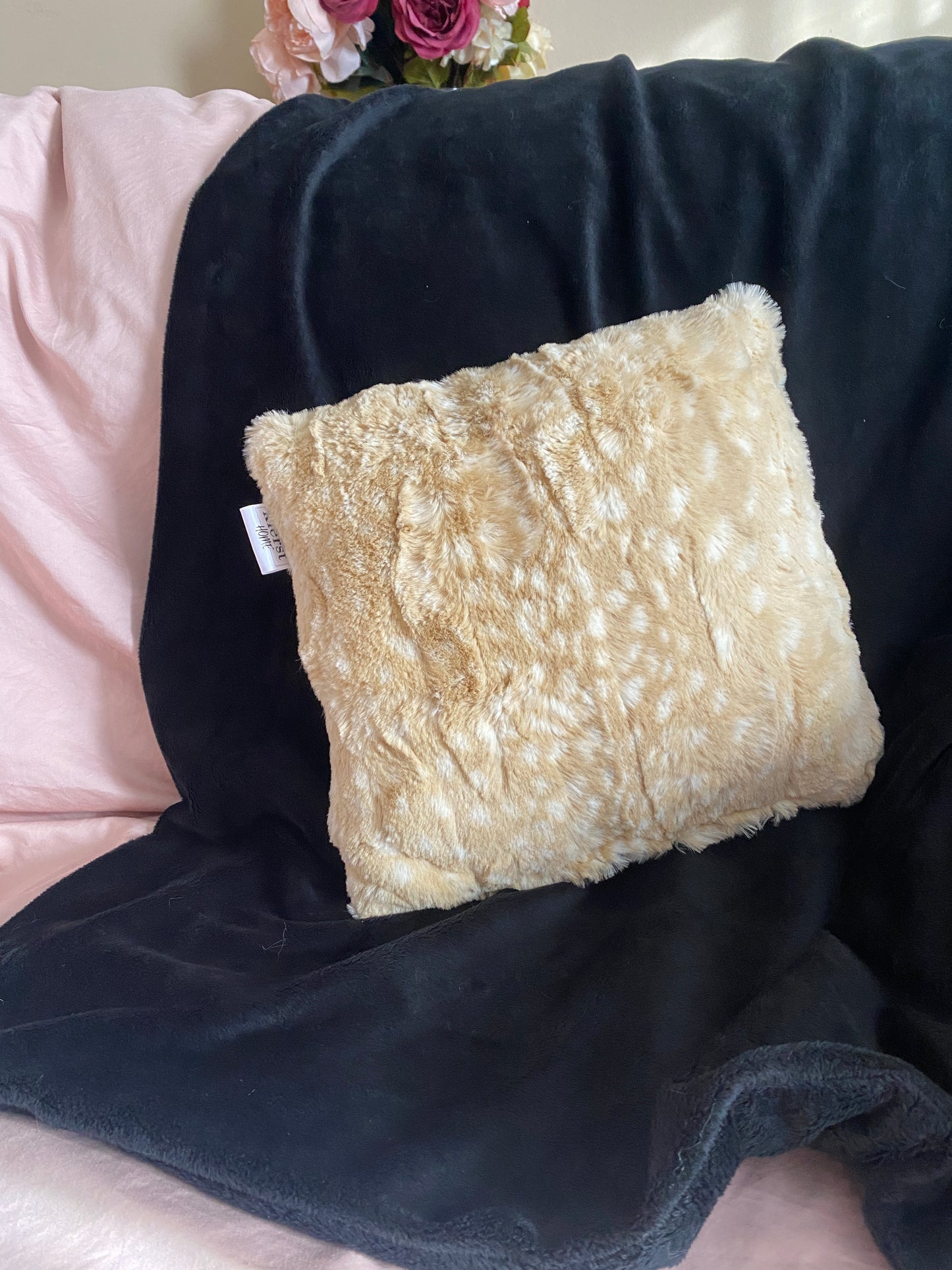 Fawn Faux Fur Pillow - createdbykierst