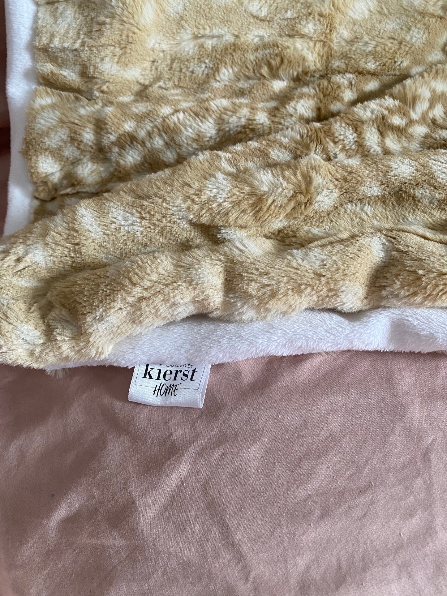 Fawn Faux Fur Throw Blanket - createdbykierst