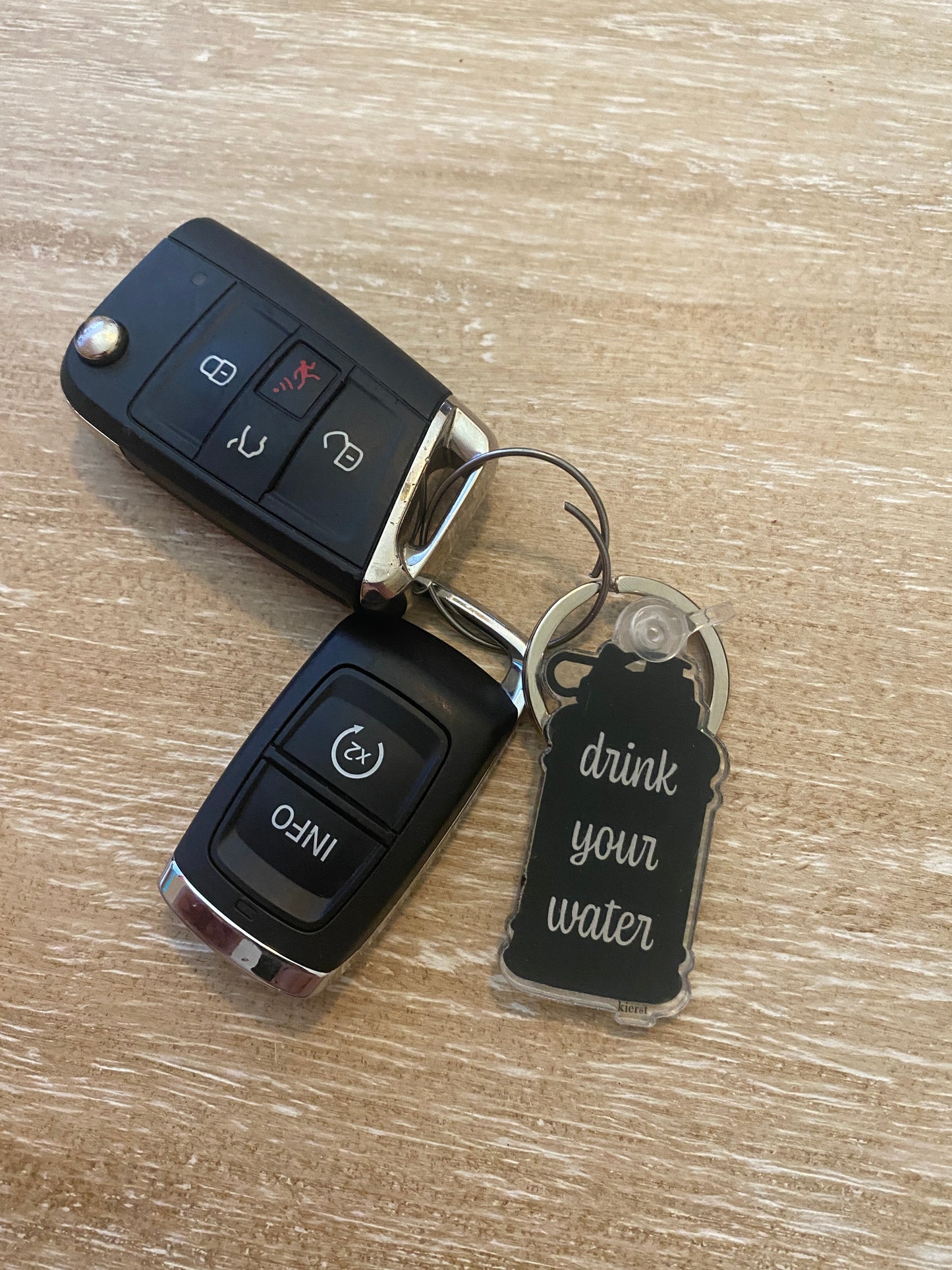 Drink Your Water Keychain - createdbykierst
