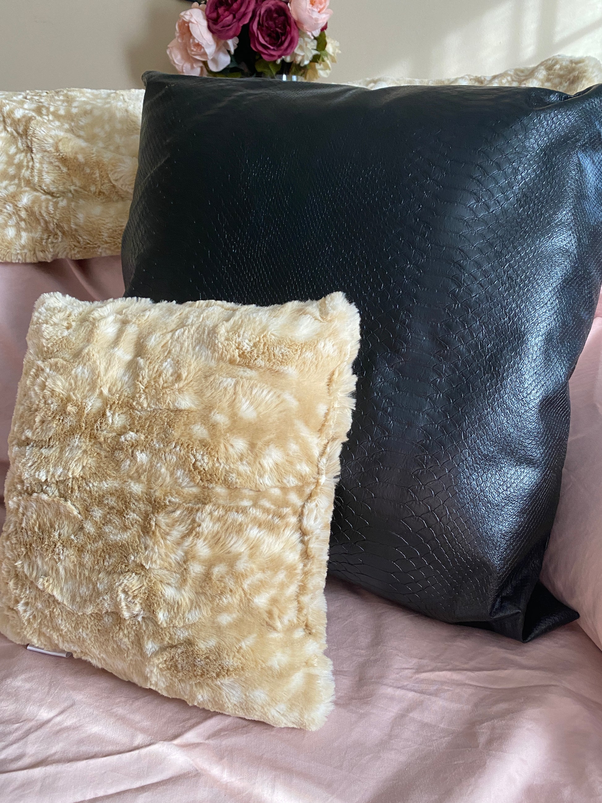 Fawn Faux Fur Pillow - createdbykierst