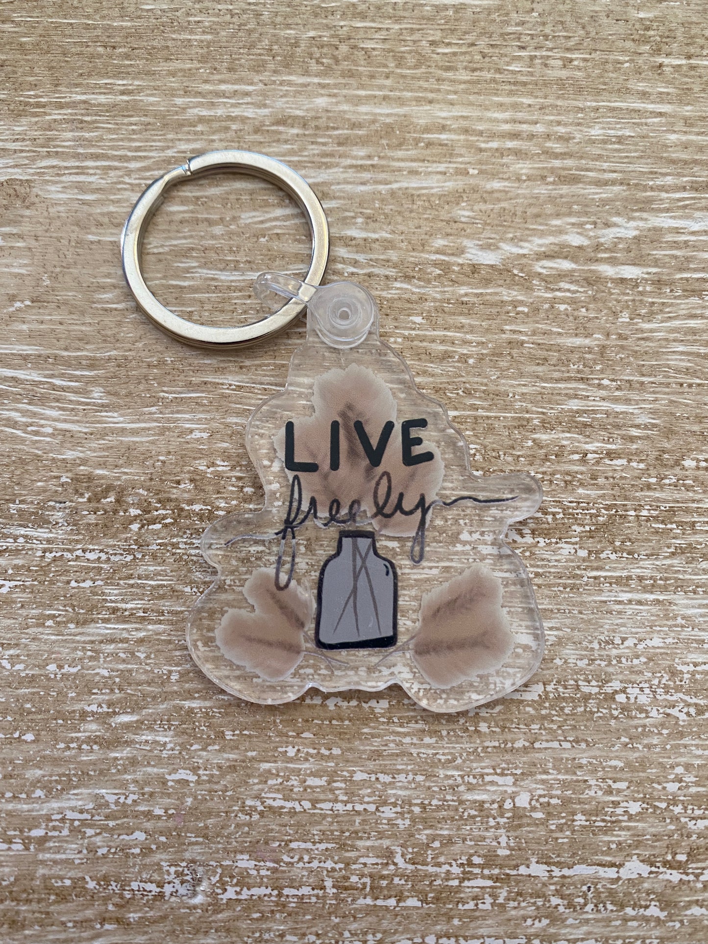 Live Freely Keychain - createdbykierst
