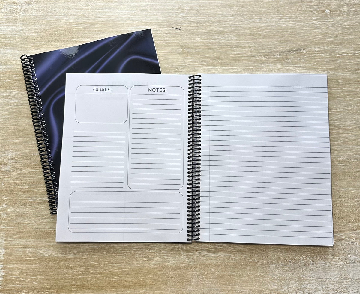 2027 Navy Silk Lifestyle Planner