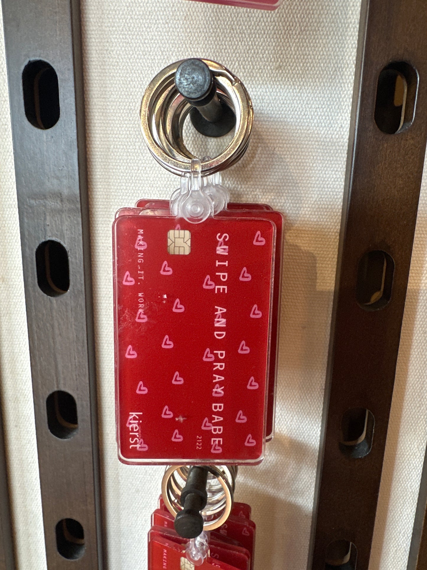 Swipe and Pray Keychain