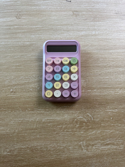 Small + Medium Colorful Desk Calculator