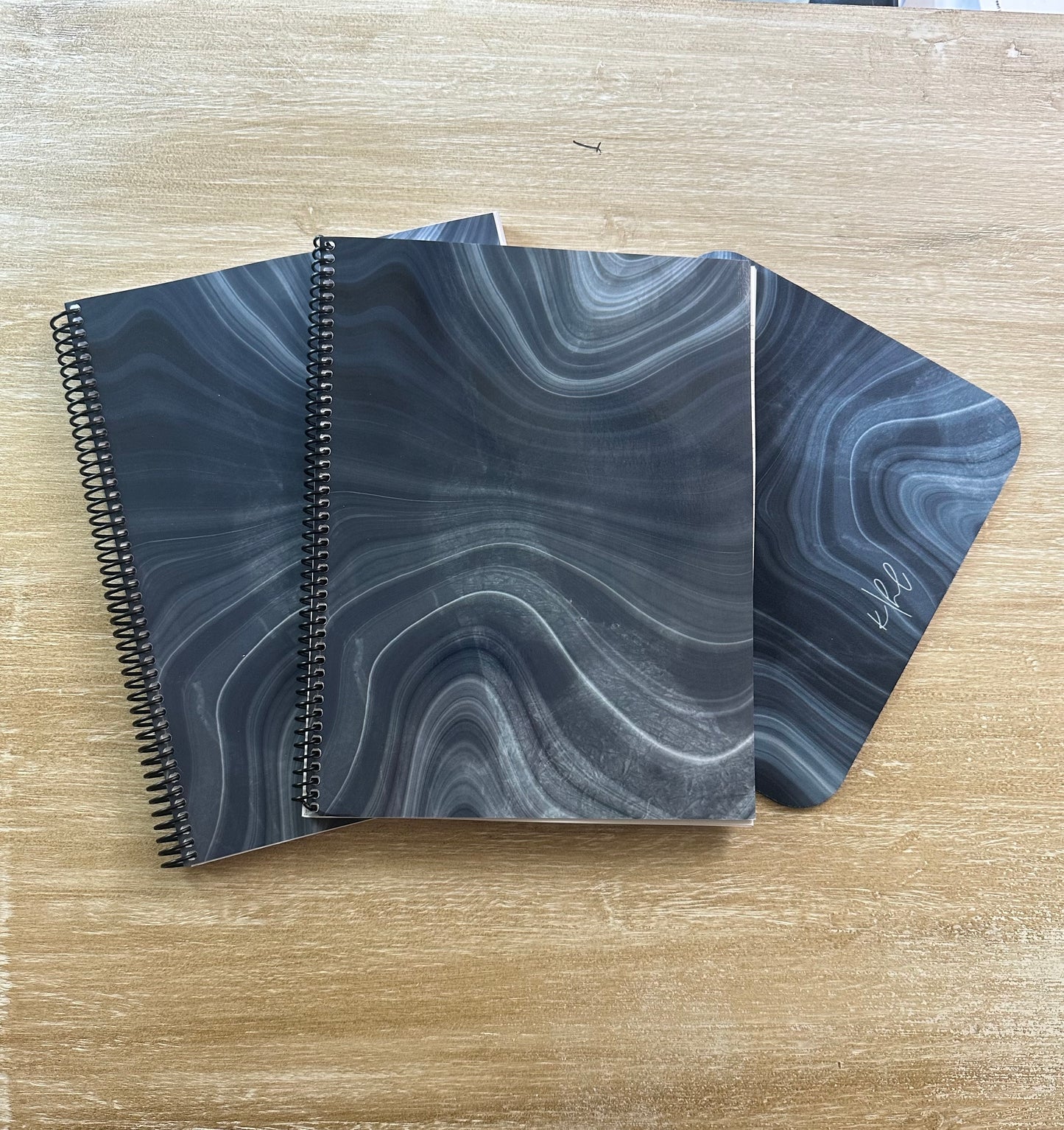 Navy Marble Mouse Pad