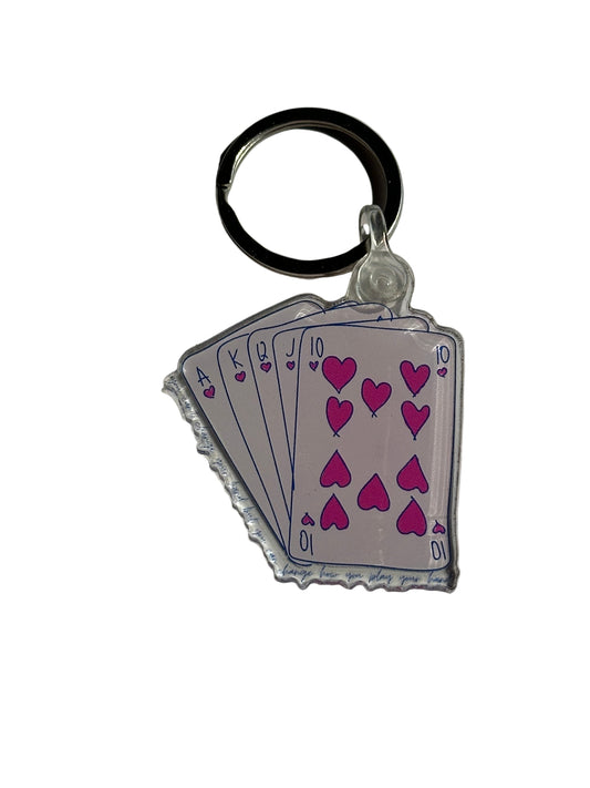 Cards Your Dealt Keychain