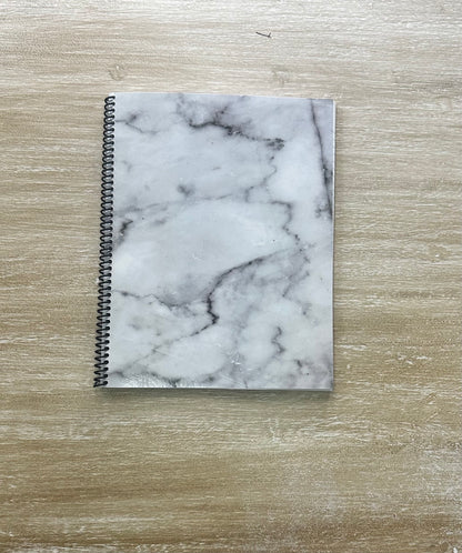 Lived-In Grey Marble Notebook