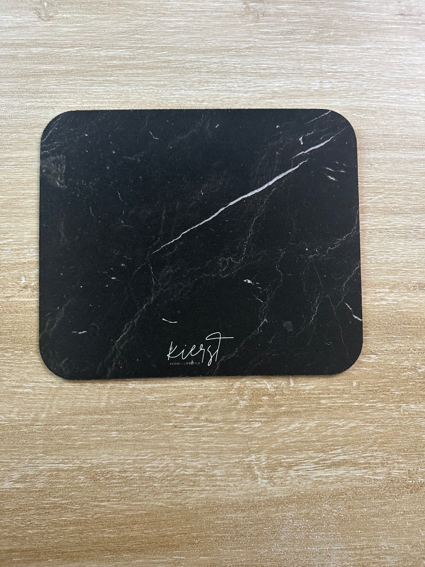 Black Marble Mouse Pad