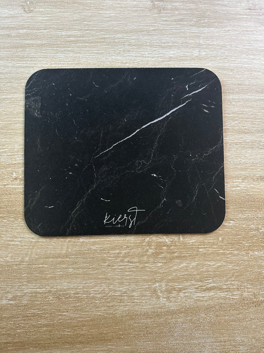 Black Marble Mouse Pad