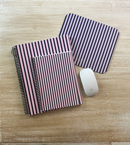 Pink + Signature Storm Stripe Mouse Pad