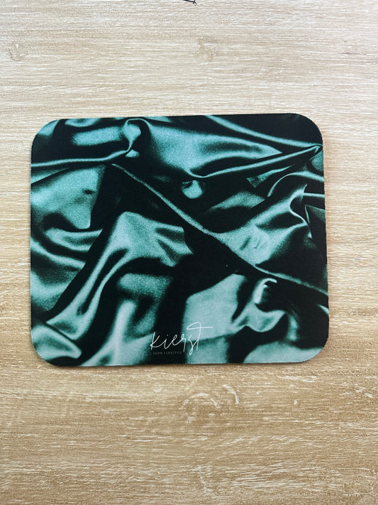 Emerald Silk Print Mouse Pad