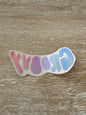 Funky colorful word phrase temporary tattoos