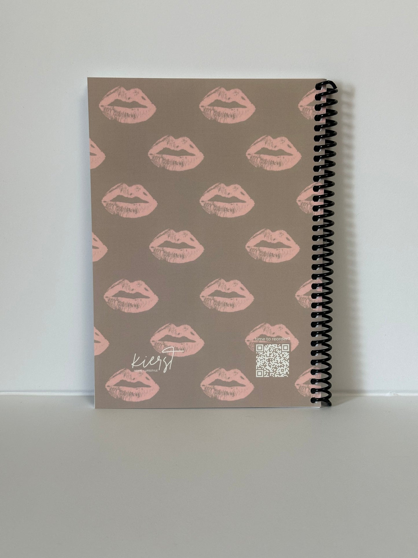 Pillow Talk-Inspired Lips on Oat Notebook