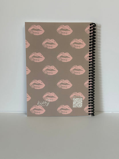 Pillow Talk-Inspired Lips on Oat Notebook