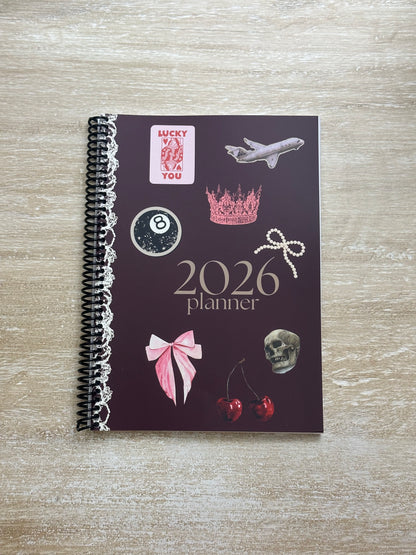 2026 Lifestyle Planner - Signature Velvet Noir Iconic Collage
