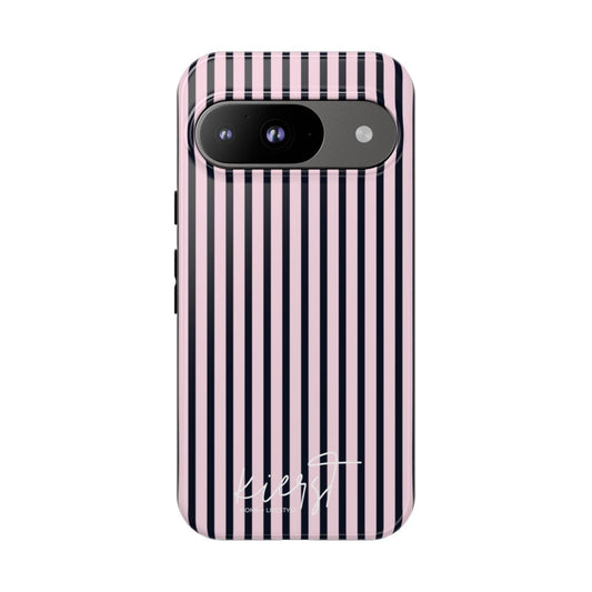 Signature Pink + Signature Storm Stripe Google Pixel Phone Case