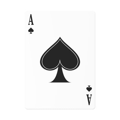 Navy Marble Poker Playing Cards