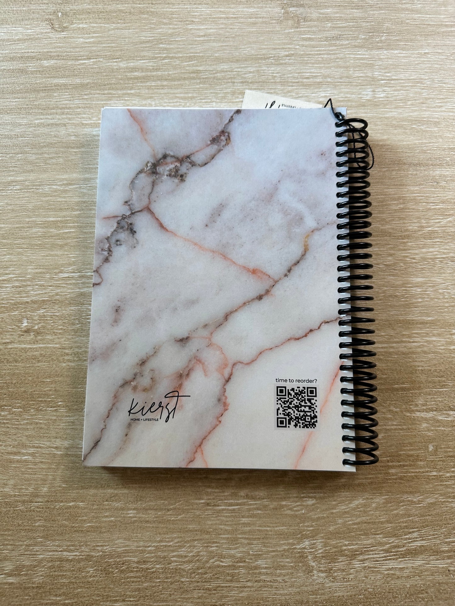 Warm White Marble Notebook