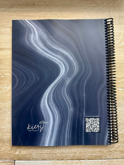 Navy Marble Notebook
