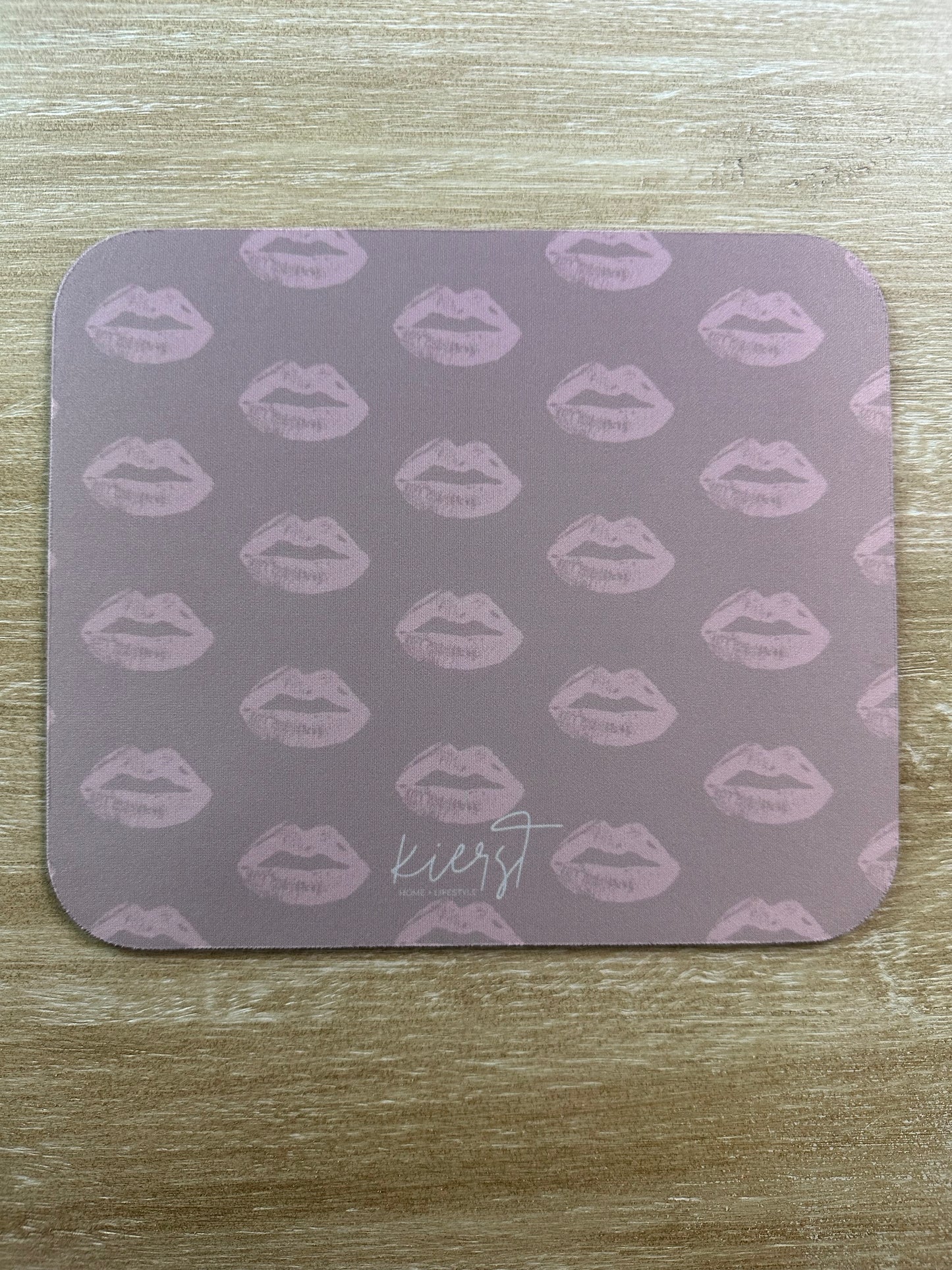 Pillow Talk-Inspired Lip Print Mouse Pad