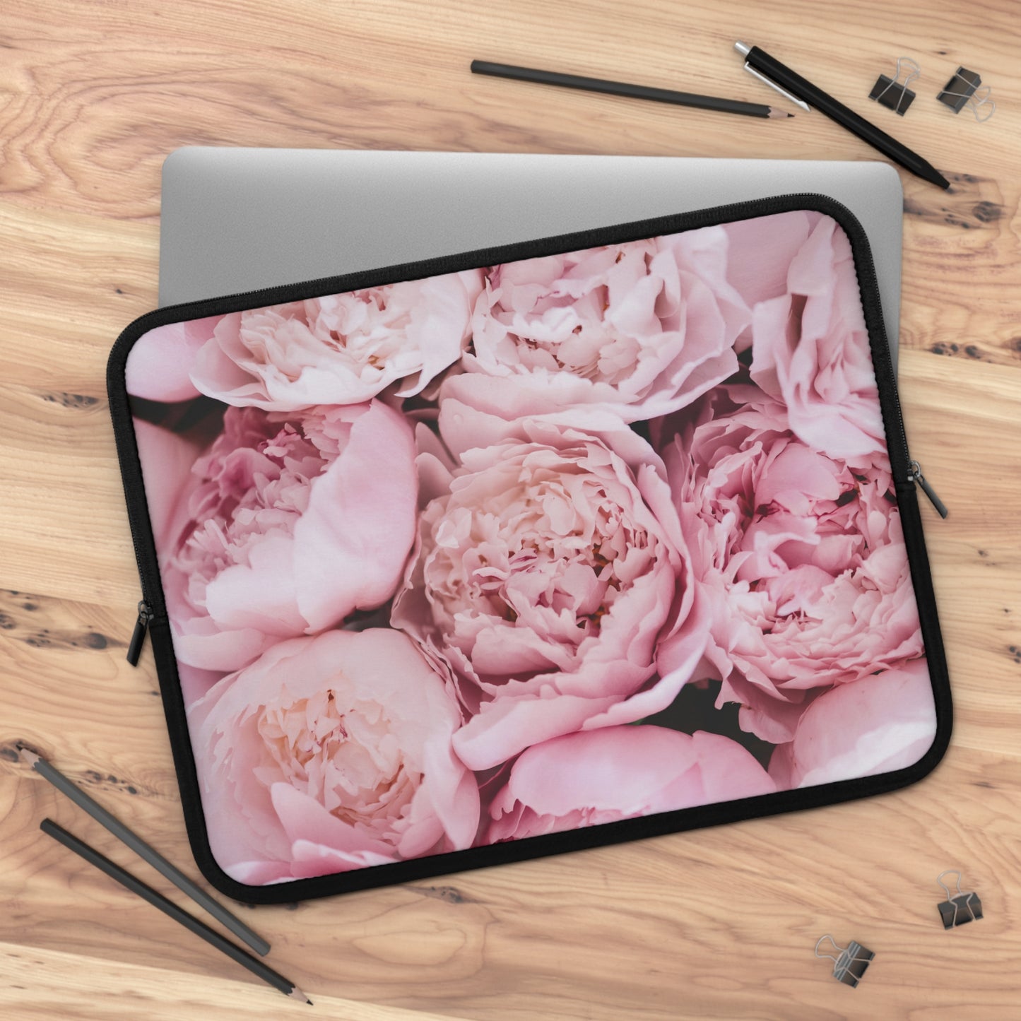 Pink Peonies Laptop Sleeve