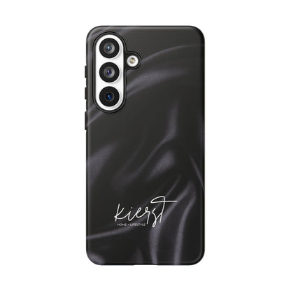 Black Silk Print Samsung Galaxy Phone Case