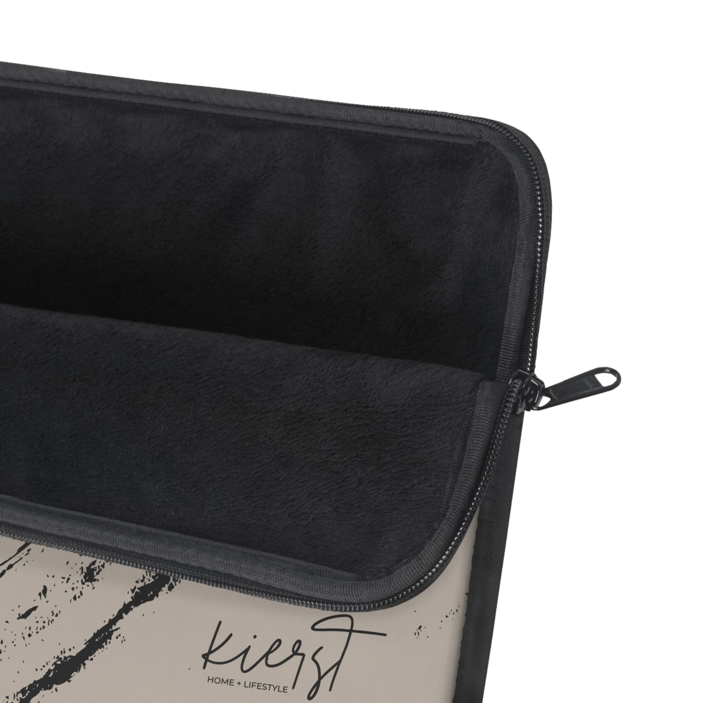 Black Marble on Cool Taupe Laptop Sleeve | Bold Neutrals, Elevated Style