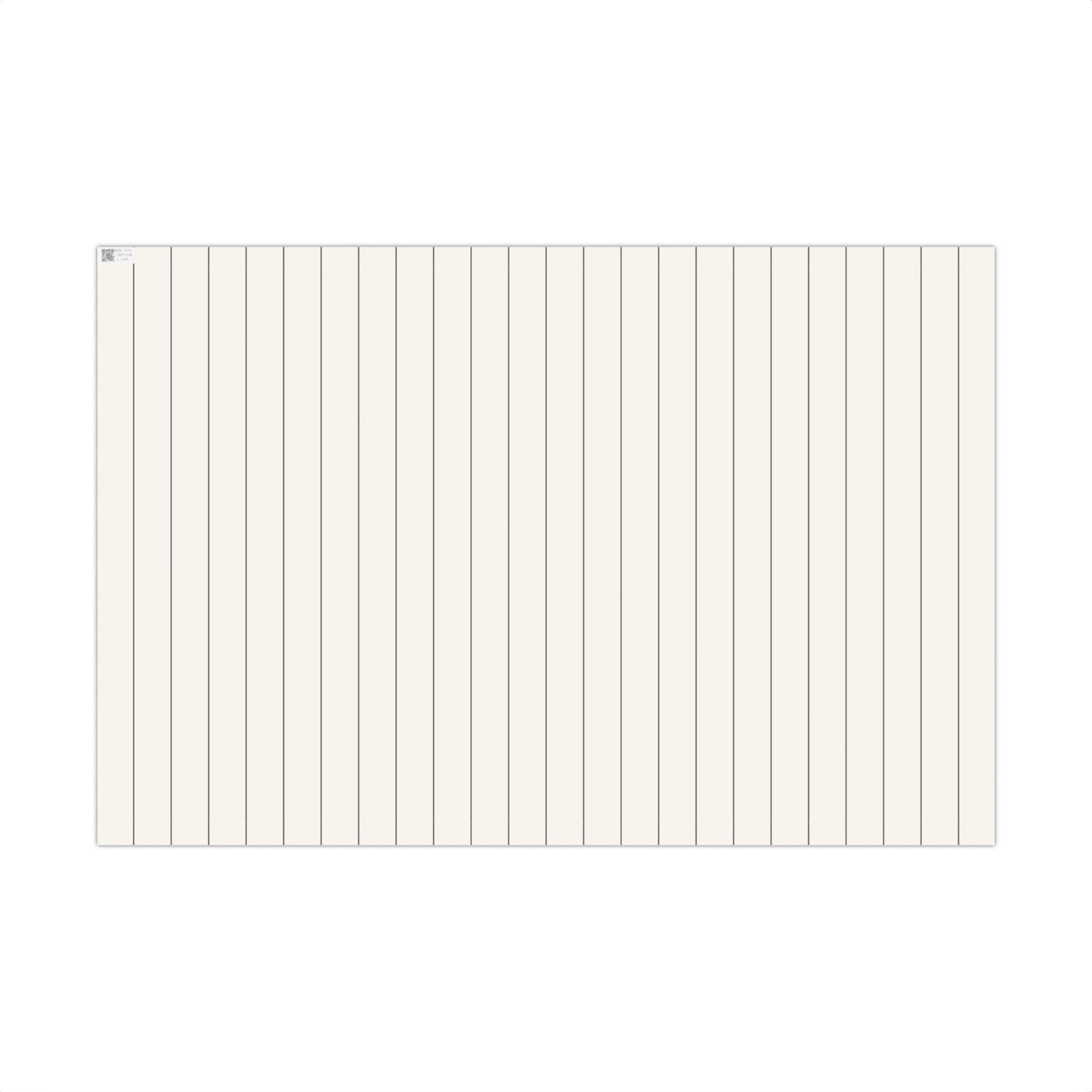 Cream With Grey Pinstripe Gift Wrapping Paper