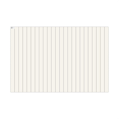 Cream With Grey Pinstripe Gift Wrapping Paper