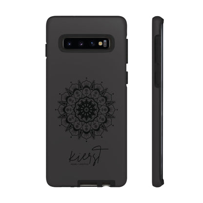 Black Mandala Samsung Galaxy Phone Case | Elevated Symmetry, Timeless Energy