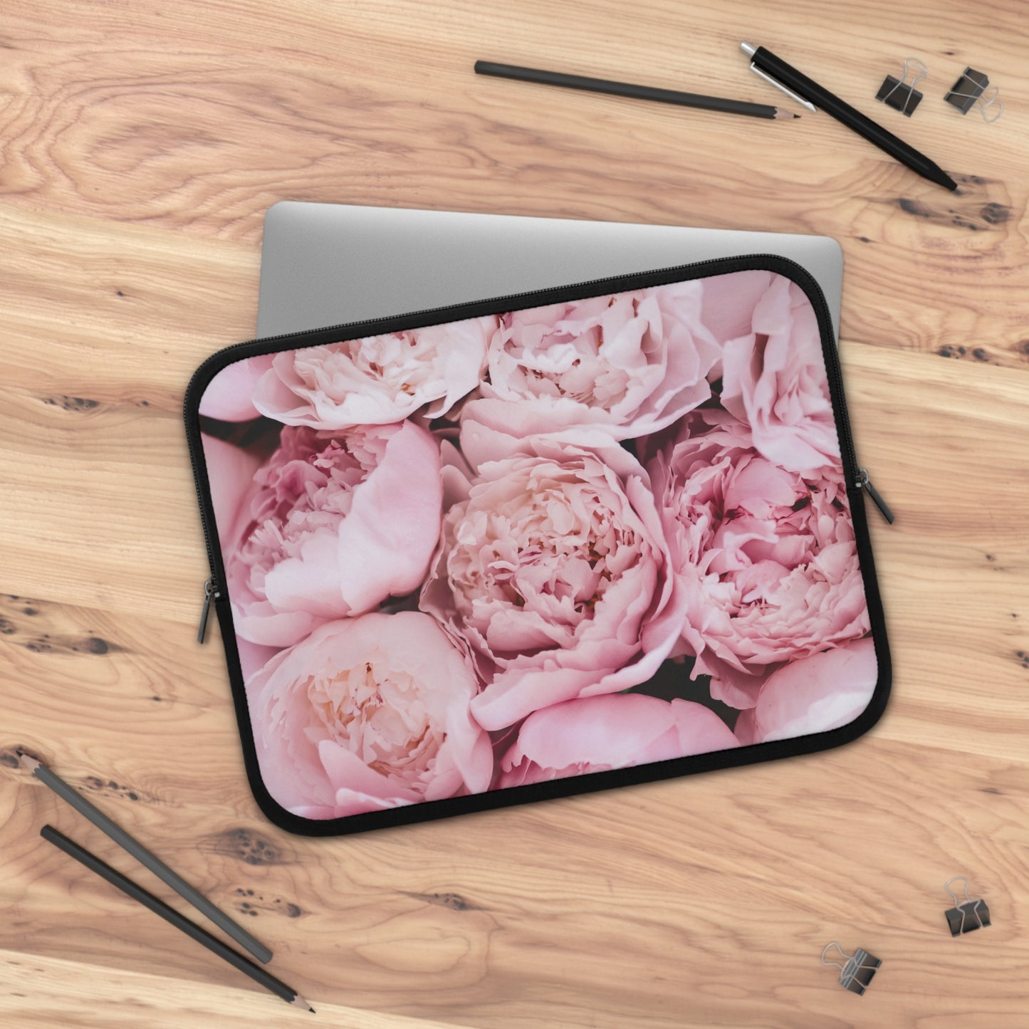 Pink Peonies Laptop Sleeve