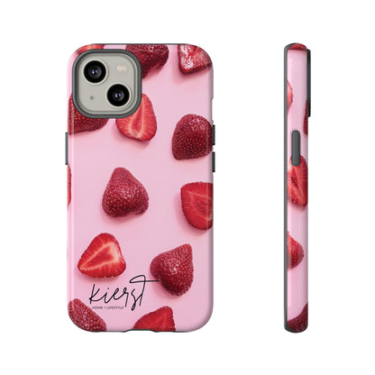 Strawberries iPhone Case | A Sweet Statement Rooted in Soft Luxury